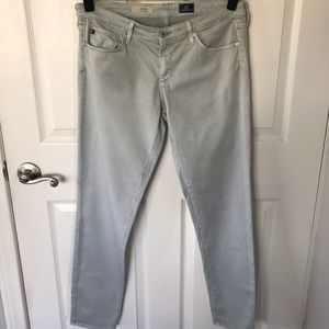 AG Stilt Cigarette Leg Jeans - Light Grey